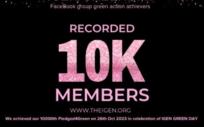 igenGreenday recorded 10,000 members