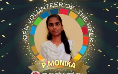 P.MONIKA is named the IGEN Volunteer of the Week by the IGEN Executive Committee